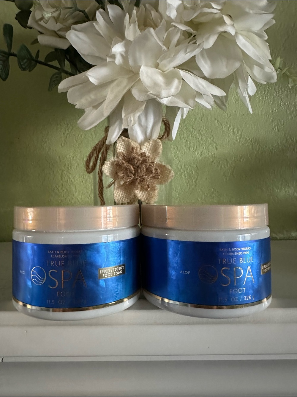 Bath & Body Works True Blue Spa Foot Soak X2